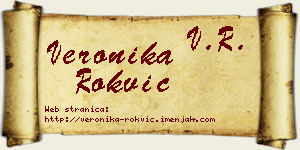 Veronika Rokvić vizit kartica